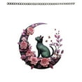 thumbnail image 1 of JoyMoreHome Cat Sitting on Moon Window Hanging Decoration, Suncatcher for Window, Wall Decor,Cat Lover Gifts for Women, 1 of 8