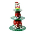 thumbnail image 1 of JoyMoreHome Christmas 3 Tier Cupcake Stand, Easy to Assembly, Christmas Theme Decorative Storage Holder for Dessert, Snack, Cupcake, 1 of 6