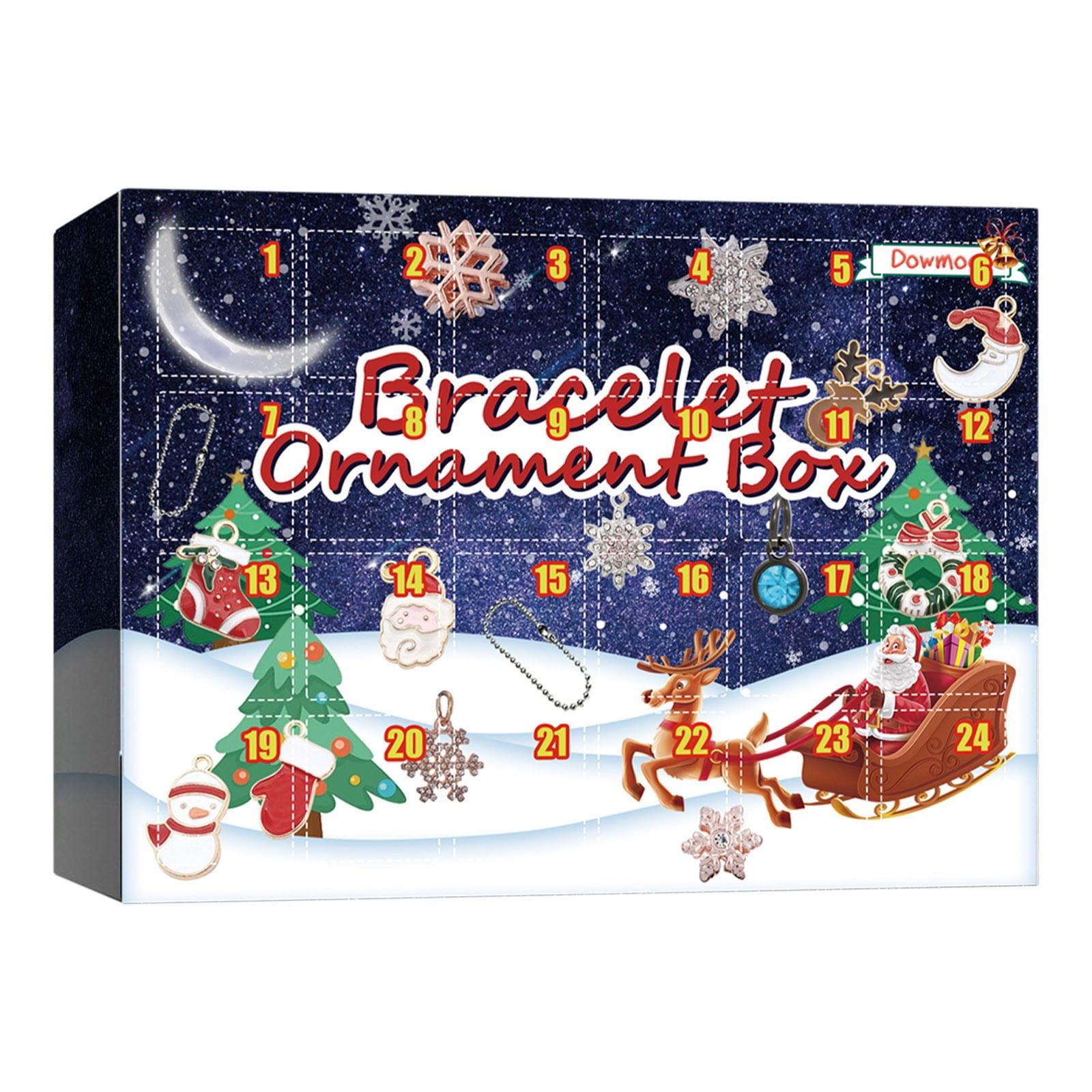 JoyMoreHome Christmas Advent Calendar Bracelets 2024 for Girls 24 Days ...