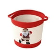 thumbnail image 1 of JoyMoreHome Christmas Basket with Santa Claus or Reindeer Doll, Woven Cotton Rope Christmas Storage Basket with Handles, for Christmas Decoration Storage, 1 of 6