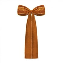 JoyMoreHome Christmas Big Bow Hanging Decor, Flocked Bow as Christmas Backdrop Party Room Wall Decor