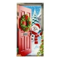 thumbnail image 1 of JoyMoreHome Christmas Door Cover, Easy Installation, 35.4x71 Inch Christmas Theme Printed Scene Decor, for Christmas Party, Home Background Ornament, 1 of 7