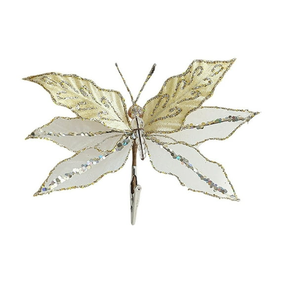 JoyMoreHome Christmas Handmade Dragonfly Hanging Ornament, Holiday Scene Decoration Prop with Buckle, for Christmas Tree, Holiday Party