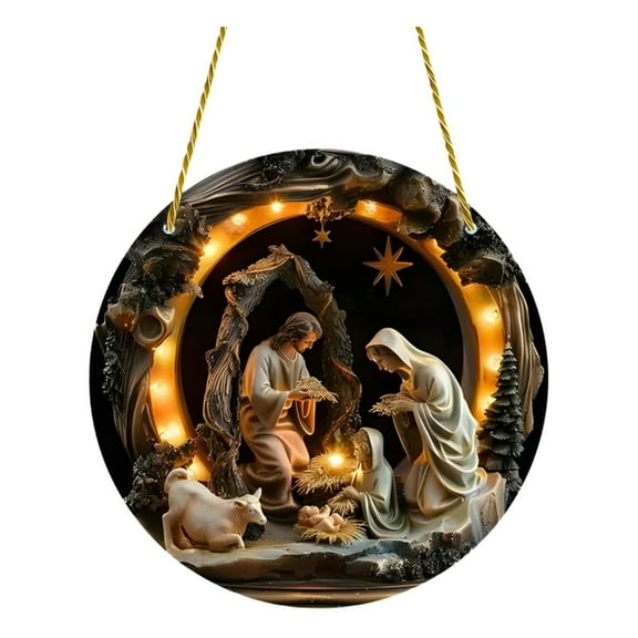 JoyMoreHome Christmas Hanging Ornament, Car Interiors Decor, Acrylic Noel Quilling Ornament