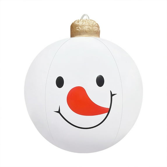 JoyMoreHome Christmas Large Inflatable Balloon Decor, Durable Snowman Pattern Balloon, Indoor Outdoor Decoration for Garden, Yard, Porch, Holiday Party