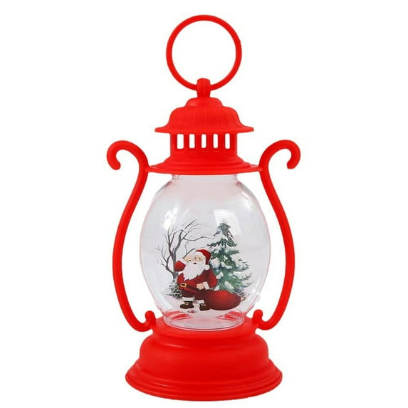 JoyMoreHome Christmas Oil Lamp Decorations Santa Claus Snowman, Indoor Outdoor Desktop or Hanging Santa Claus Snowman Christmas Decorations