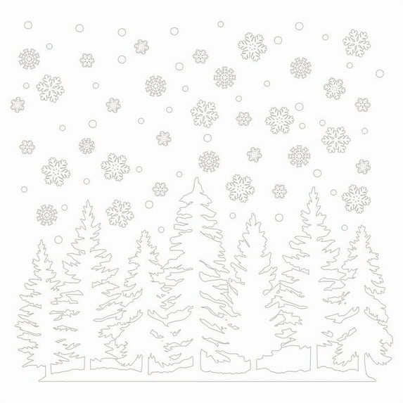 JoyMoreHome Christmas Theme Stickers, Durable Self-Adhesive Decorative Stickers, for Wall, Door, Window, Holiday Party