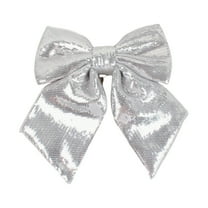 JoyMoreHome Christmas Tree Bows Hanging Ornament, Sparkly Sequin Bow Handmade, Xmas Party Accessories