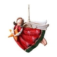 thumbnail image 1 of JoyMoreHome Christmas Vintage Resin Small Angel Pendant, Durable Christmas Hanging Ornament, for Christmas Tree, Holiday Party, Fireplace, Office, 1 of 6