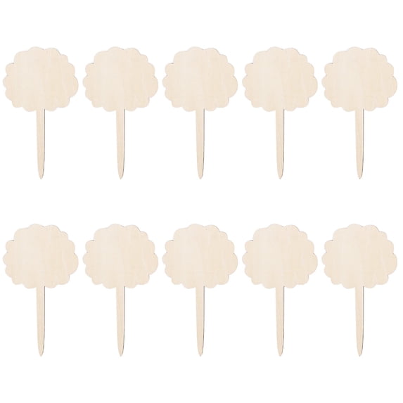 JoyMoreHome 10Pcs Bamboo Plant Labels, T-Type Wooden Plant Marker Garden Sign Tags Garden Markers for Seed Potted Herbs Flowers Vegetables