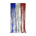 thumbnail image 1 of JoyMoreHome 39x79 Inch Red White and Blue Foil Fringe Backdrop Curtains, Streamers Party Decorations, Fringe Backdrop for Patriotic, Memorial Day, 4th of July, Independence Day, 1 of 6