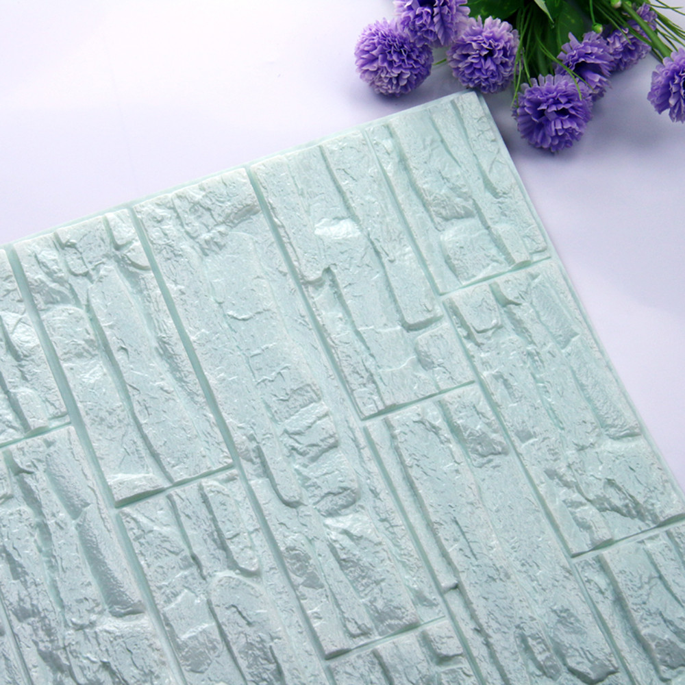 JoyMoreHome 3D Wall Panels Peel and Stick Foam Brick Wallpaper Peel and Stick Faux Stone Wall Panel Self-Adhesive Wallpaper