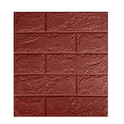 JoyMoreHome 3D Wall Panels Peel and Stick Foam Brick Wallpaper for Bedroom Faux Stone Wall Panel Self-Adhesive Wallpaper