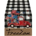 thumbnail image 1 of JoyMoreHome 4th of July Table Runner Patriotic America Memorial Day Independence Day 13x72 Inch Dining Table Decoratios Indoor Outdoor Home Decor, 1 of 6