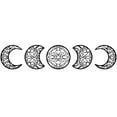 thumbnail image 1 of JoyMoreHome 5 Pieces Moon Phase Wall Decor Boho Hanging Moon Phase Nordic Wood Wall Art for Living Room Bedroom Home Decoration Room Apartment Bar Ornament, 1 of 5