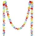 thumbnail image 1 of JoyMoreHome 6.56Ft Leis for Luau Party, Hawaiian Leis Bulk Decorations Silk Flower Necklace, Colorful Tropical Hawaiian Bulk Hula Dance, Summer Beach Pool Party Decorations Supplies, 1 of 8