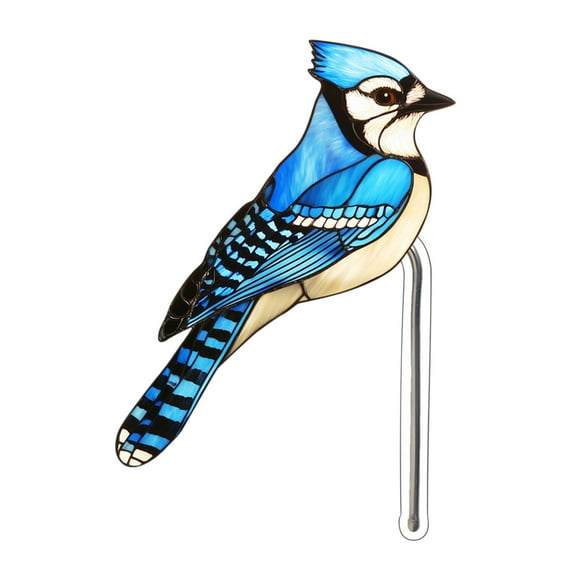 JoyMoreHome Acrylic Bird Figurine Flower Pot Decor Cute Hummingbird Edge Decoration for Garden Home and Outdoor Lawn Durable and Aesthetic Bird for Planting Pots Decor