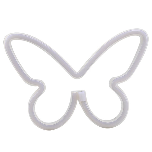 JoyMoreHome Butterfly Neon Sign Colorful Neon Light, USB/Battery Operated Butterfly LED Signs Night Lights Room Decor for Bedroom, Cute Lamp Gifts for Birthday Party Dorm Table
