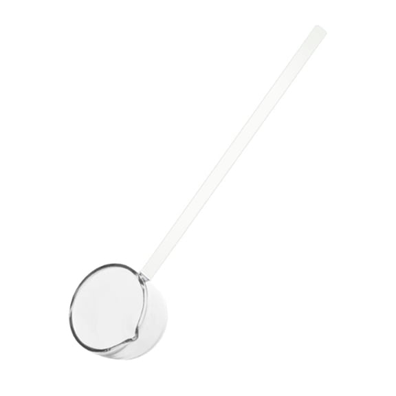 JoyMoreHome Clear Glass Stirring Spoons Transparent Crystal Teaspoons Cold Drinks Mixing Spoon Swizzle Stick Stirrers Salt Sugar Spice Appetizers Ice Cream Scoop for Bar Banquet Party
