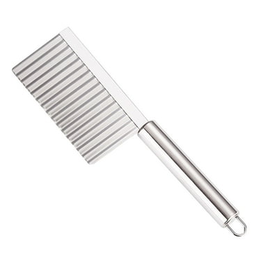 JoyMoreHome Crinkle Cutter Knife Stainless Steel Cutting Tool for Potato Carrot Chip Vegetable French Fry, Wavy Chopper Wave Slicer Steel Blade