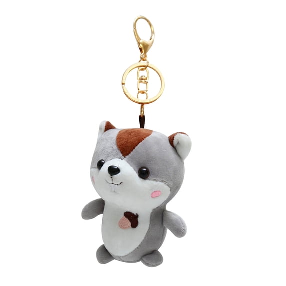JoyMoreHome Cute Hamster Plush Keychains Stuffed Animals Keyring Charm Handbag Pendant