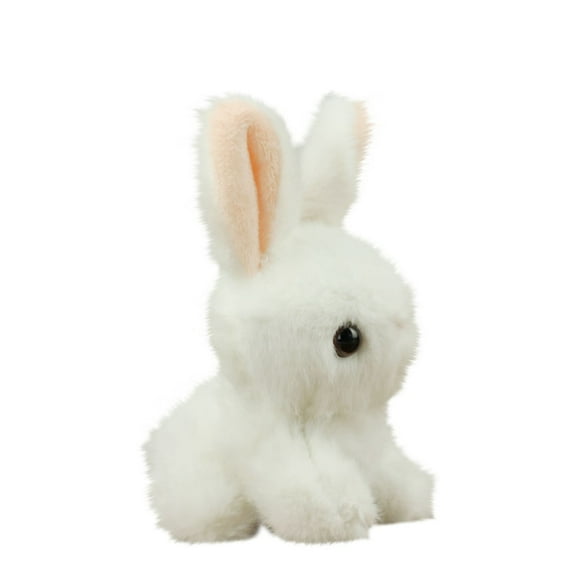 JoyMoreHome Cute White Bunny Plush Toys, Soft Rabbit Stuffed Aniamls, Cuddly Bunny Doll Small Stuffed Animals, Birthday Gift for Teens