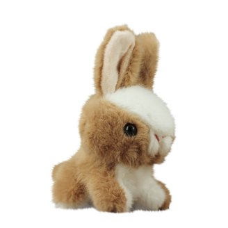Peluche Conejo Blanco De 19 Cm – Animal Del Bosque Con Orejas Colgantes – Felpa Suave Y Ecológica – Regalo Para Niños Y Decoración