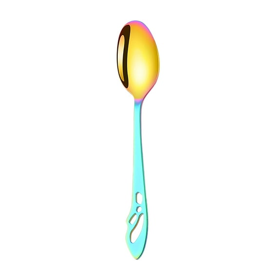 JoyMoreHome Dessert Spoons,Elegant Silver Creative Mini Stainless Steel Espresso & Tableware Dessert Tea Coffee Spoons for Stirring Mixing Sugar, Ice Cream, Cake Coffee Tea