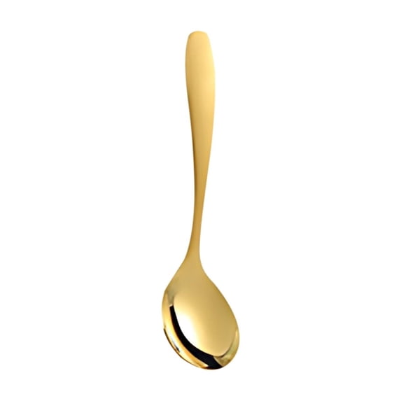 JoyMoreHome Dinner Spoons, Stainless Steel Gold Plating Table Spoon, Soup Spoons, Use for Home, Restaurant, Wedding, Parties, Events