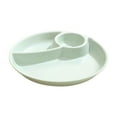 thumbnail image 1 of JoyMoreHome Divided Plate Deep Compartment Plate with 3 Compartments for Home and Restaurant, 1 of 7