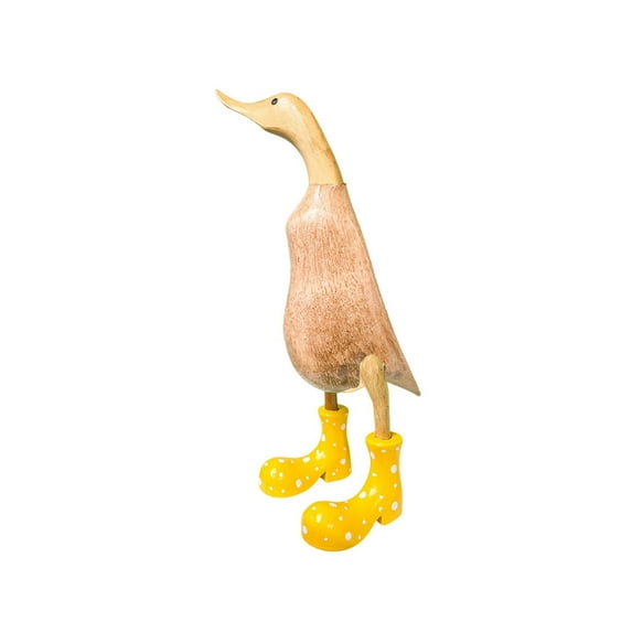 JoyMoreHome Duck with Boots, Yard Decorations Yard Art Garden Puddle Ducks with Spotted Wellies Rainboots Garden Decor Statues, Figurine Statue - Waterproof Indoor & Outdoor Lawn