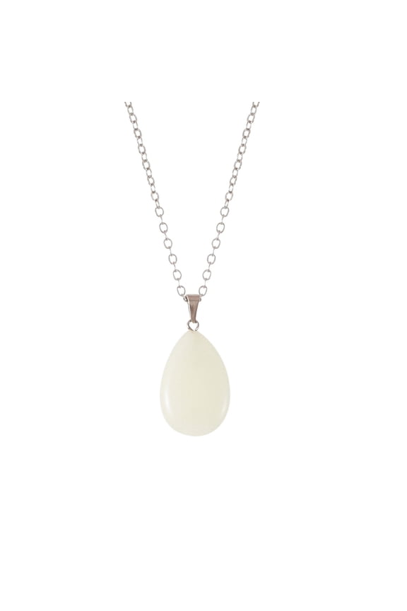 Glow Dark Pendant Necklaces for Women Moon Luminous Fluorescent Crystal Necklaces Fashion Jewelry Party Gifts