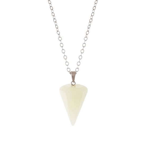 JoyMoreHome Glow Dark Pendant Necklaces for Women Moon Luminous Fluorescent Crystal Necklaces Fashion Jewelry Party Gifts