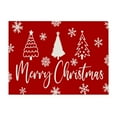 thumbnail image 1 of JoyMoreHome Holiday Print Christmas Cotton Linen Placemats for Dining Table,12.5x16.5 Inch Fall Placemat Xmas Rustic Vintage Christmas Washable Table Mat Kitchen Utensils Dining Decoration, 1 of 6