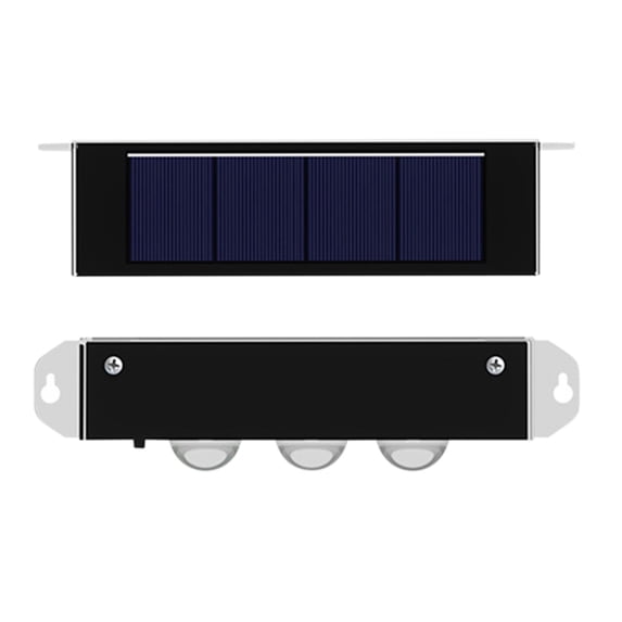 JoyMoreHome Solar Wall Lights,Illuminate Outdoor Sunlight Sensor Lamp Waterproof LED Modern Deck Lighting Decor for House Patio Porch