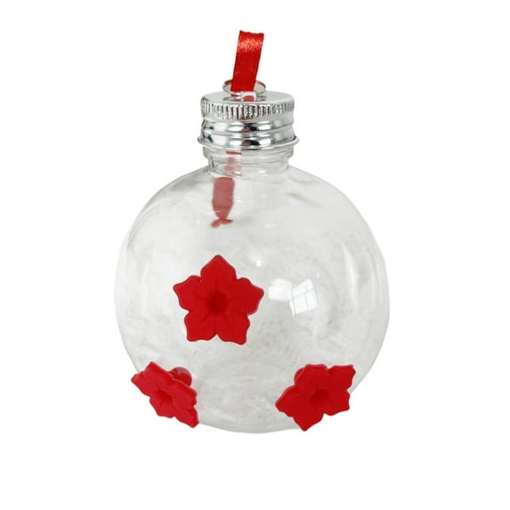 JoyMoreHome Hummingbird Feeders for Outdoors with 3 Feeding Ports Leak Proof Small plastic Humming Bird Feeder for Window Garden Patio Decoration