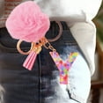 thumbnail image 1 of JoyMoreHome Initial Letter Keychain,Cute Butterfly Keychain, Initial Keychain Backpack Charms, Key chain for Women, 1 of 5