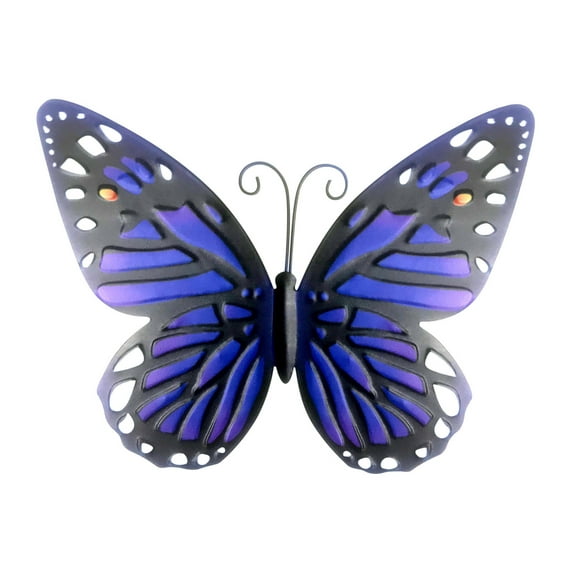 JoyMoreHome Metal Butterfly Wall Outdoor and Indoor Decor,Metal Butterflies Wall Art Sculpture Hanging Decorations for Backyard Patio Fence Garden Home, Gift for Mom and Friend