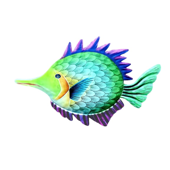JoyMoreHome Metal Fish Sea Wall Decor Outdoor Garden Hanging Art Sculptures Home Ocean Theme Decorations for Kitchen Bathroom and Pool