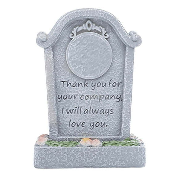 JoyMoreHome Pet Memorial Stone for Loss Dog or Cat, Dog Passing Away Bereavement Sympathy Gifts, Pet Grave Markers with Paw Prints Funerary Headstones Outdoor Garden