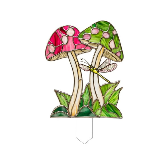 JoyMoreHome Plastic Mushroom Statue Garden Pot Decoration Mushroom Figurine Indoor and Outdoor Flowerpot Decoration Lawn Tree Ornaments Accessories