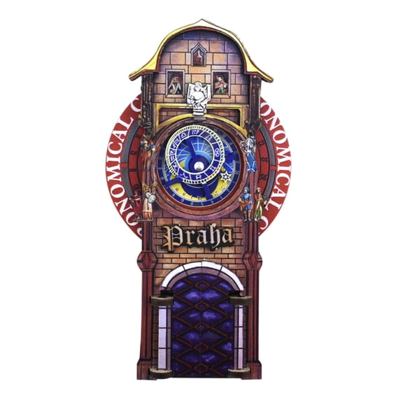 JoyMoreHome Prague Astronomical Clock or Prague Orloj Is A Medieval Astronomical Clock Attached to The Old Town Hall in Prague, Czech Republic Design, Fridge Magnet