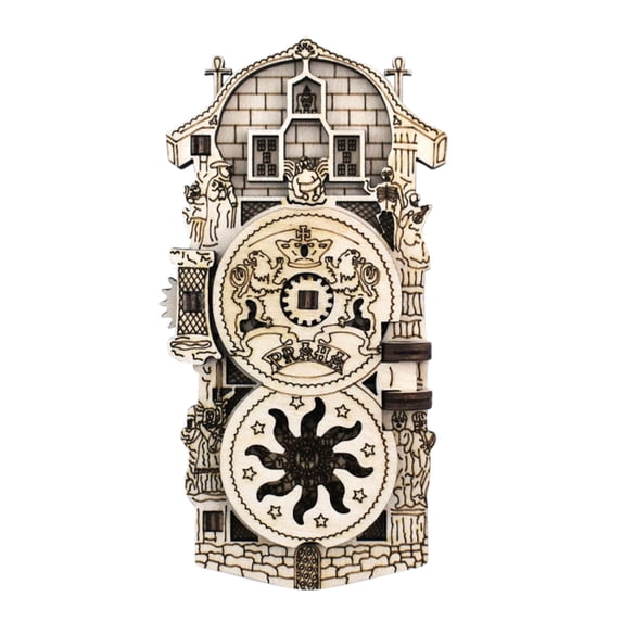 JoyMoreHome Prague Astronomical Clock or Prague Orloj Is A Medieval Astronomical Clock Attached to The Old Town Hall in Prague, Czech Republic Design, Fridge Magnet