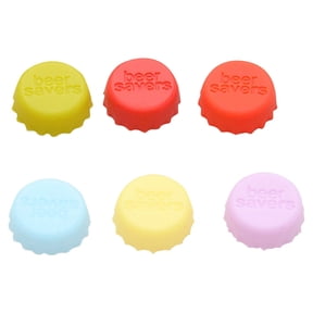 JoyMoreHome Reusable Beer Caps, Silicone Rubber Bottle Caps (Pack of 6), Ideal for Home Brewing Beer, Soft Drink,Soda Bottle Kitchen Gadgets
