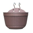 thumbnail image 1 of JoyMoreHome Self-Watering Plant Flower Pot Wall Hanging Plastic Planters with Hooks Fit for Plants Flowers Indoor Outdoors, 1 of 8