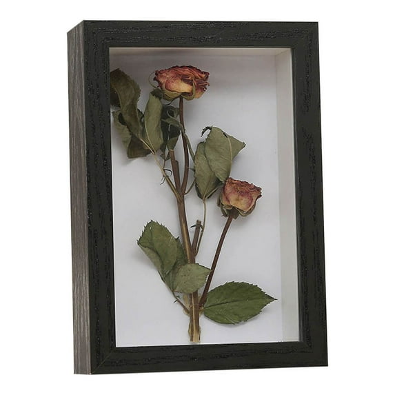 JoyMoreHome Shadow Box 6x8 Picture Frame with HD Plexiglass Deep Wood Memory Box Display case for Flowers,Ticket,Memorabilia,Keepsake,Medal,Art and Photos