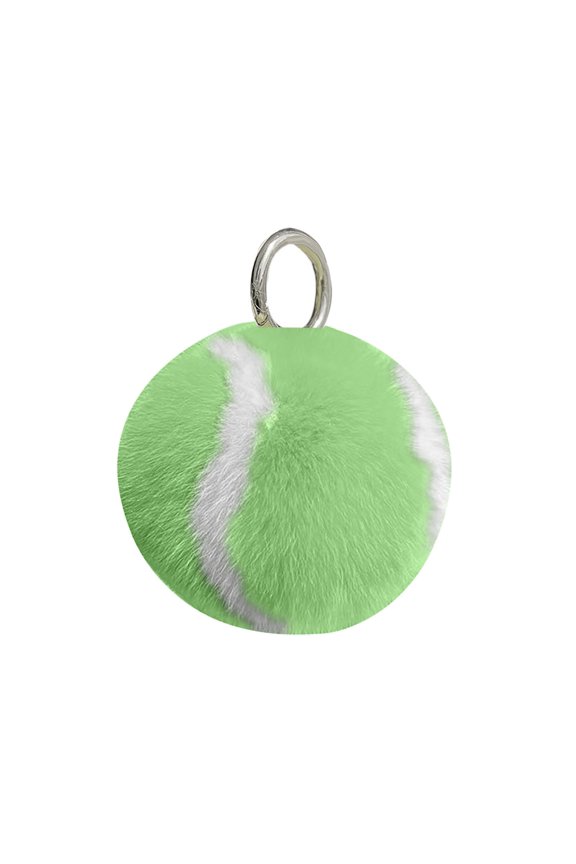 Soft Artificial Rabbit Fur Keychain Plush Ball Key Ring Cute Pom Pom Bag Charm for Women