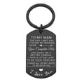 thumbnail image 1 of JoyMoreHome To My Man Keychain Valentines Gifts: key chains for Men Son Him Birthday Anniversary, 1 of 3