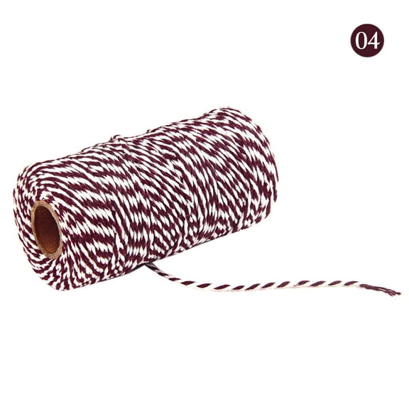 JoyMoreHome Two Tone Twine, 656 Feet Cotton Bakers Twine Ribbon for Baking, Butchers, Crafts, Gift Wrapping, Christmas Holiday Decorations