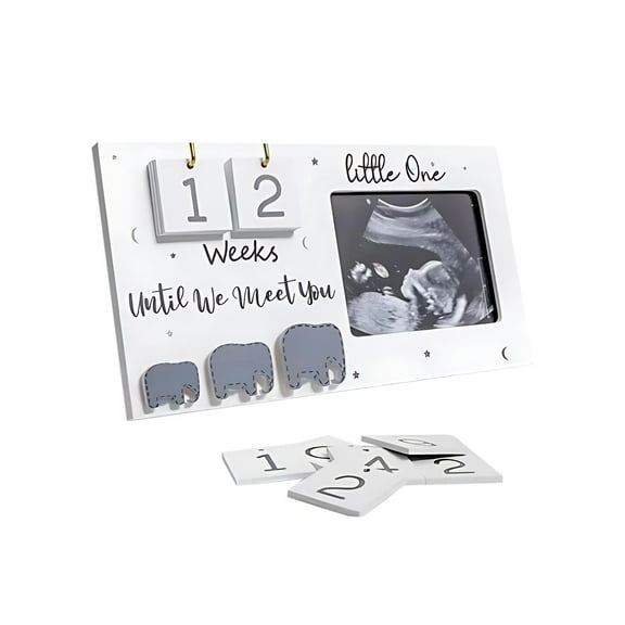 JoyMoreHome Ultrasound Picture Frames, Sonogram Picture Frame with Countdown Weeks, Ultrasound Frame for Announcement Sign, Expecting Mom Parents to be Unique Gifts for Pregnant Women